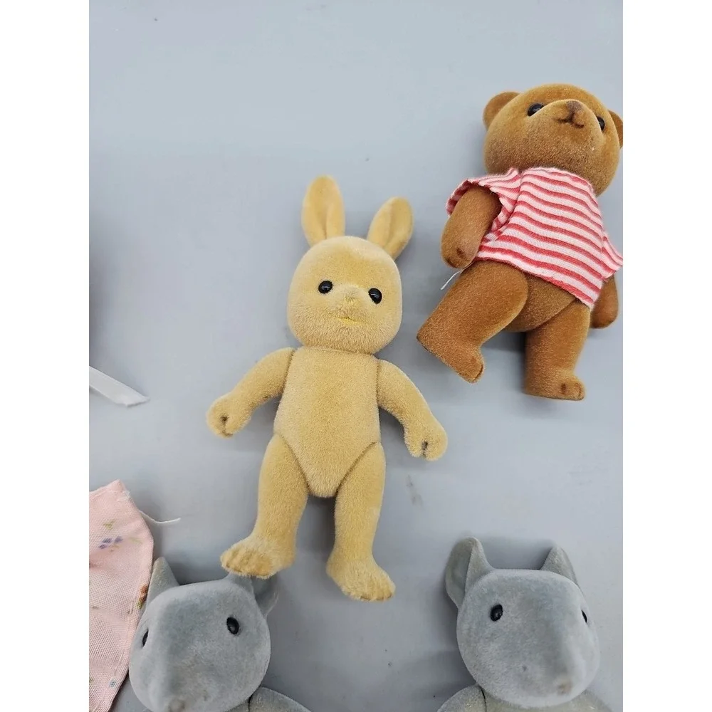 Vintage Sylvanian Forest‎ Family Mice Berenwald Mice Family Rabbits Bears Lot 13